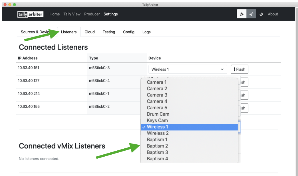 Tally Arbiter Settings